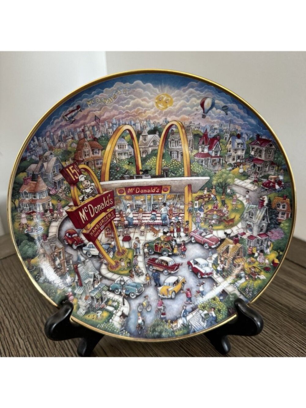 McDonalds Golden Moments Limited Edition Collector Plate Bill Bell Franklin Mint - Picture 5 of 6